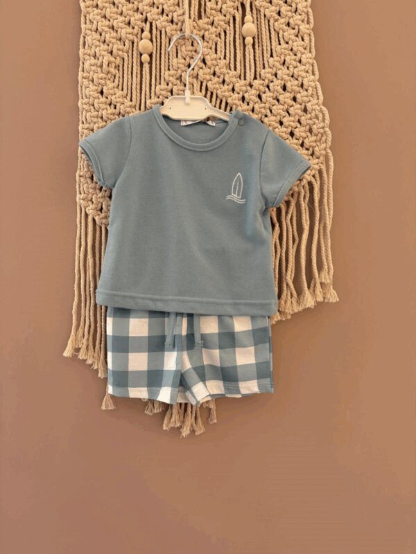 Conjunto azul lago