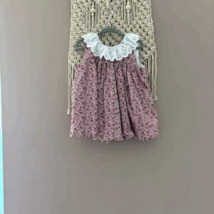 Vestido flores morado